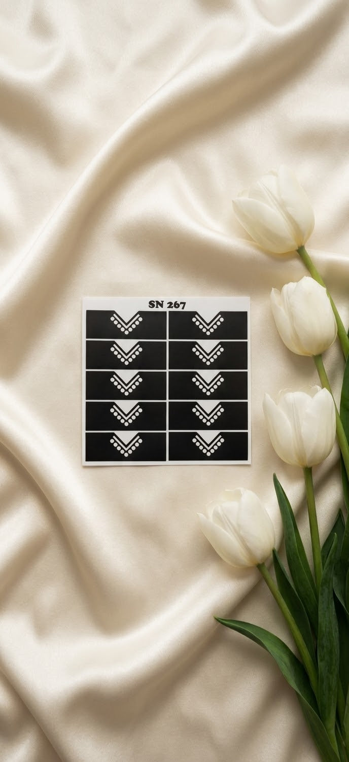 Finger Henna Sticker Sheet Price 340 | Finger Mehndi Sticker SN-267
