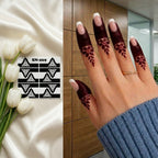 Henna Dipper Kit - Maroon Henna Dipper | Instant Henna Dipper Set with Finger Mehndi Stickers SN-269