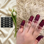Henna Dipper Kit - Maroon Henna Dipper | Instant Henna Dipper Set with Finger Mehndi Stickers SN-274