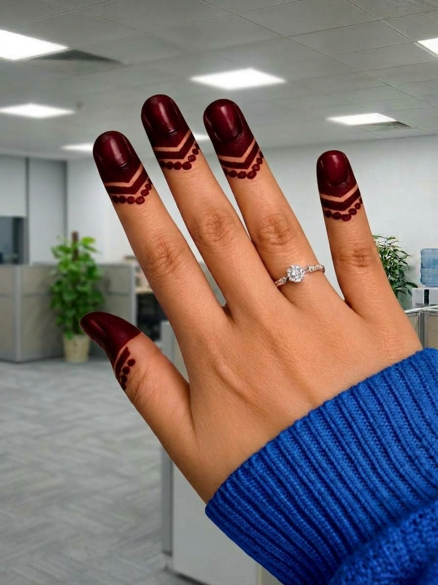 Finger Henna Sticker Sheet Price 340 | Finger Mehndi Sticker SN-267