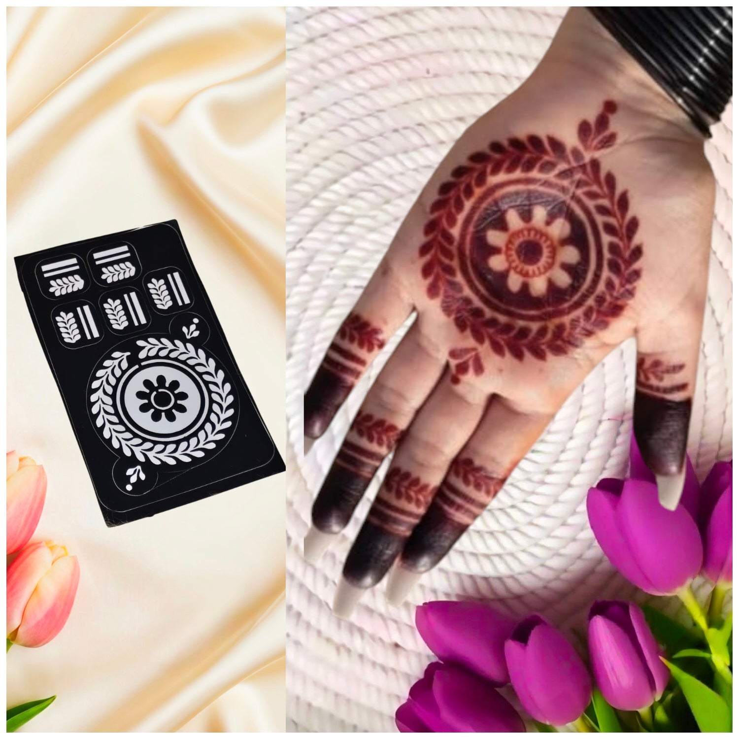 MEHENDI STICKER Eid 2026 / Henna stencils SN-53