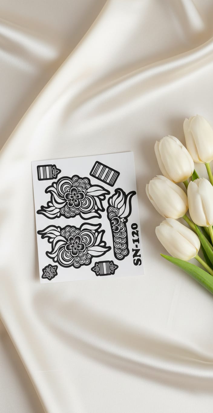 MEHENDI STICKER Eid 2026 / Henna stencils sn 120