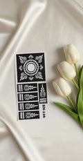 MEHENDI STICKER Eid 2026 / Henna stencils sn126
