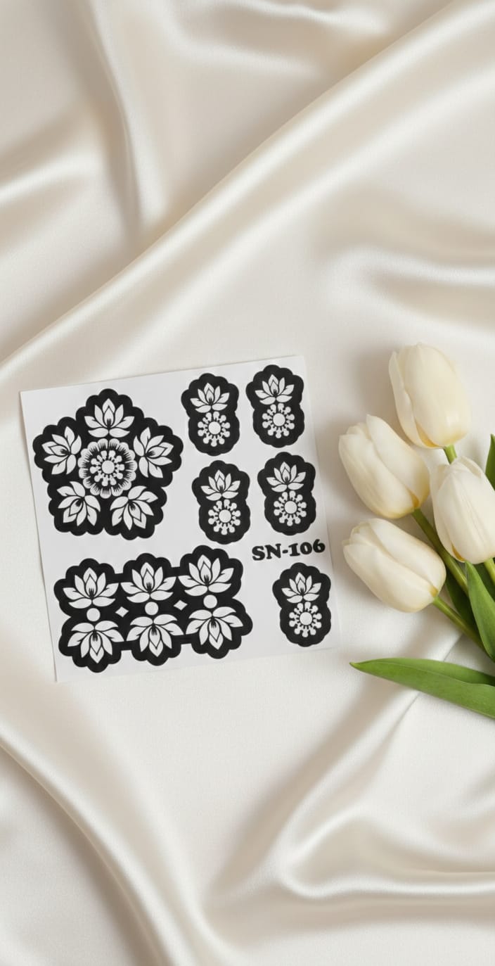 MEHENDI STICKER Eid 2026 / Henna stencils sn 106