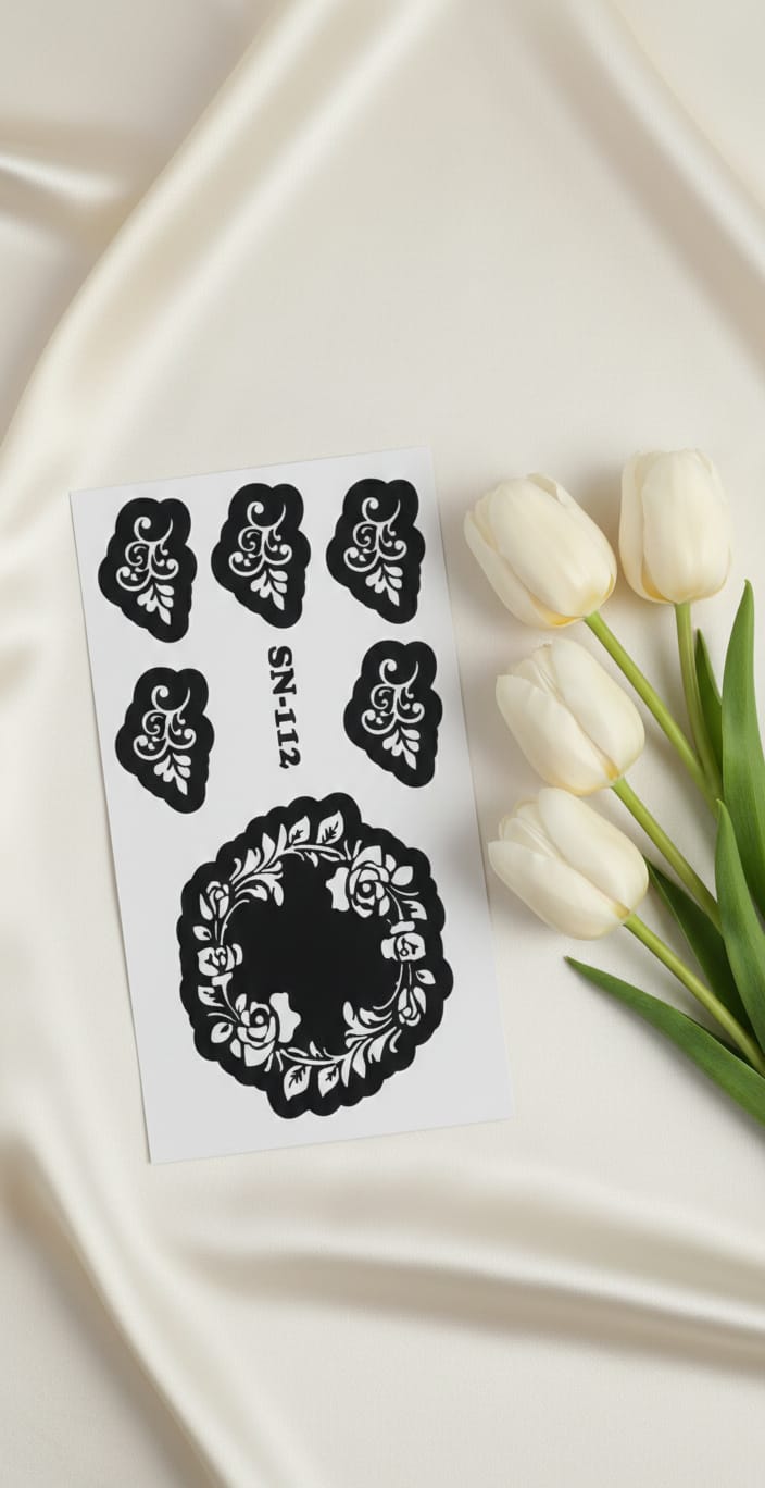 MEHENDI STICKER Eid 2026 / Henna stencils sn112