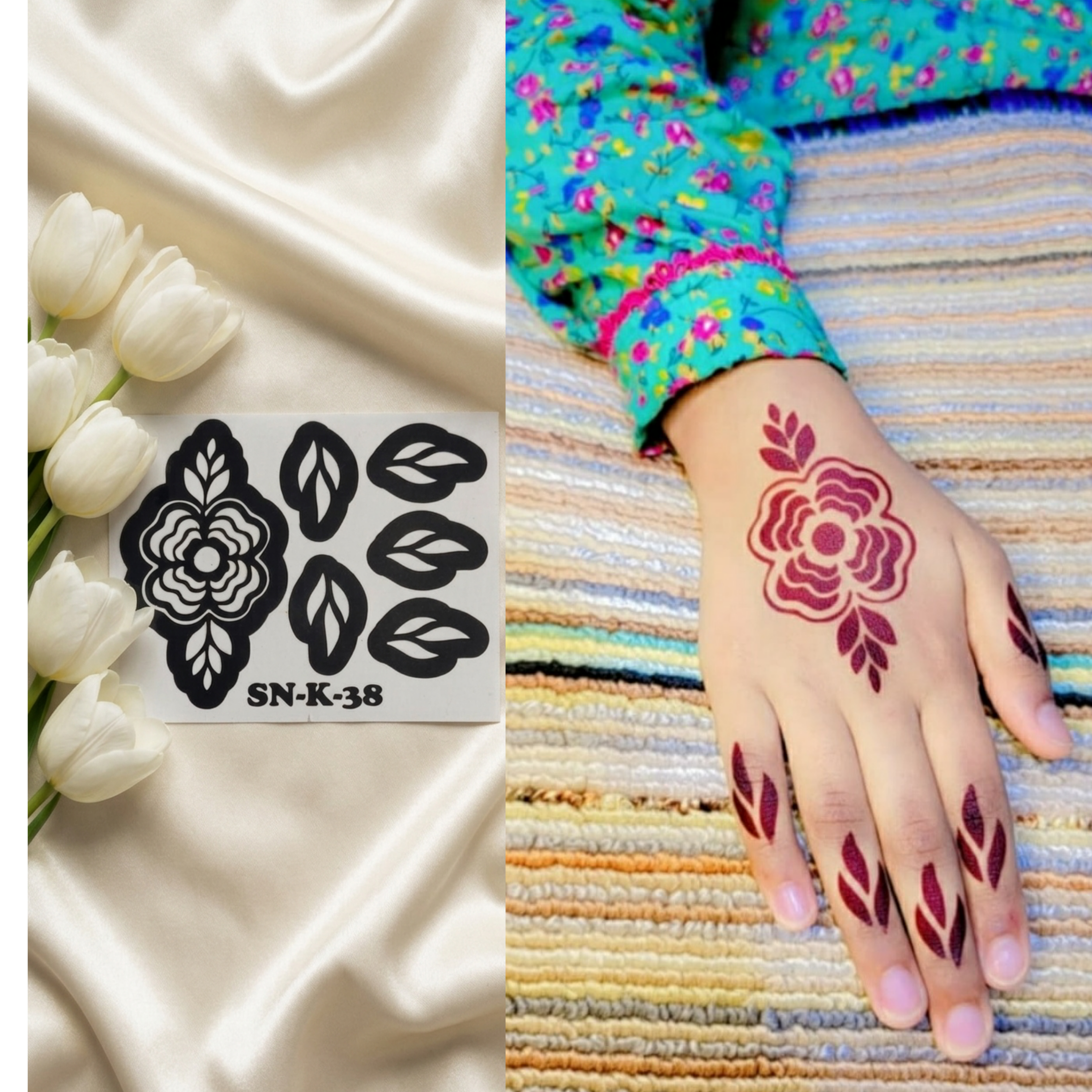 Bakra eid Viral Mehndi sticker SN-K-38