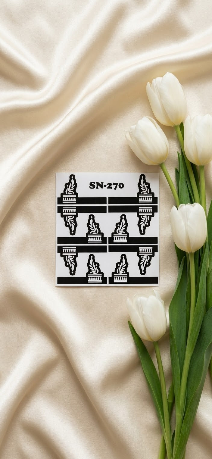 Finger Henna Sticker Sheet Price 340 | Finger Mehndi Sticker SN-270