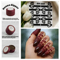Henna Dipper Kit - Maroon Henna Dipper | Instant Henna Dipper Set with Finger Mehndi Stickers SN-268