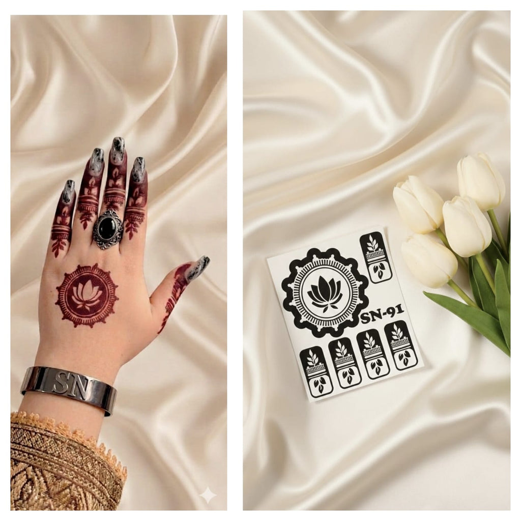 Most Viral MEHENDI STICKER 2026 / Henna stencils  SN-91