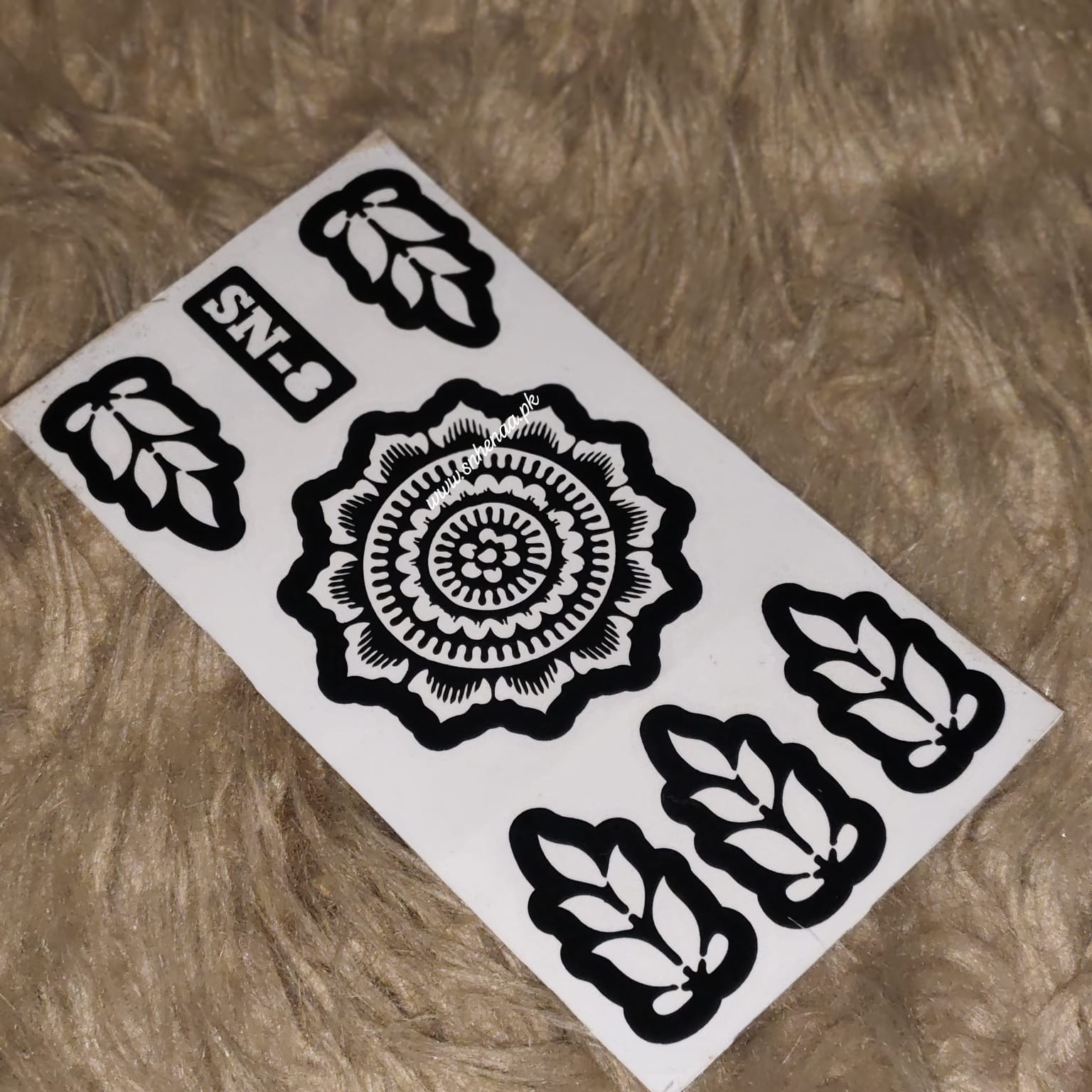 Reuseable Henna Stencils (For Finger Dipping) SN-08