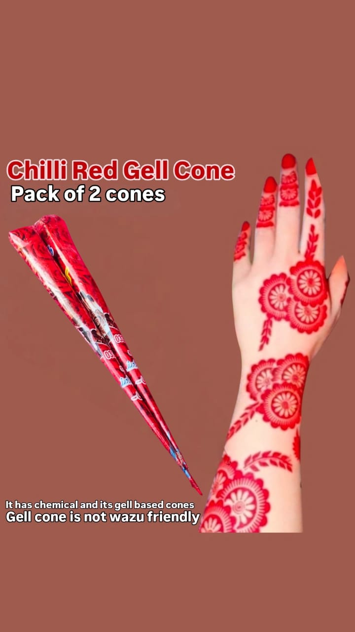 Chilli Red Cone By SN (Pack Of 2)