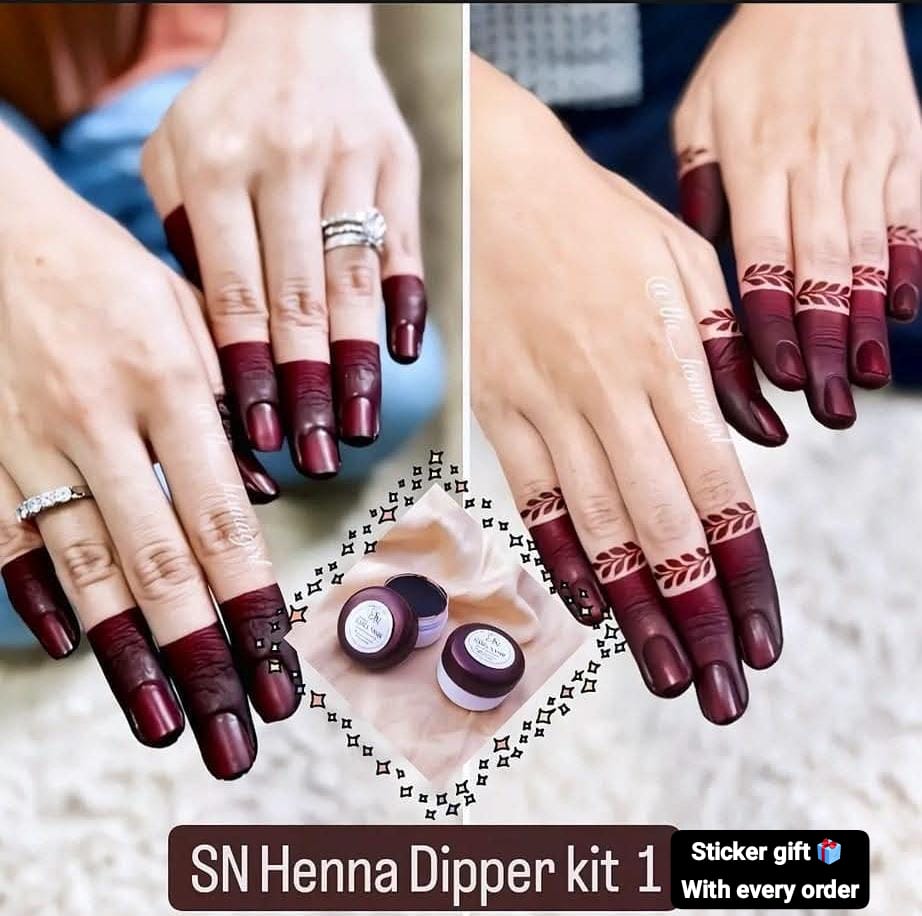 Henna dipper kit | finger dipper kit | Henna paste | mehndi of karachi | Best karachi mehndi