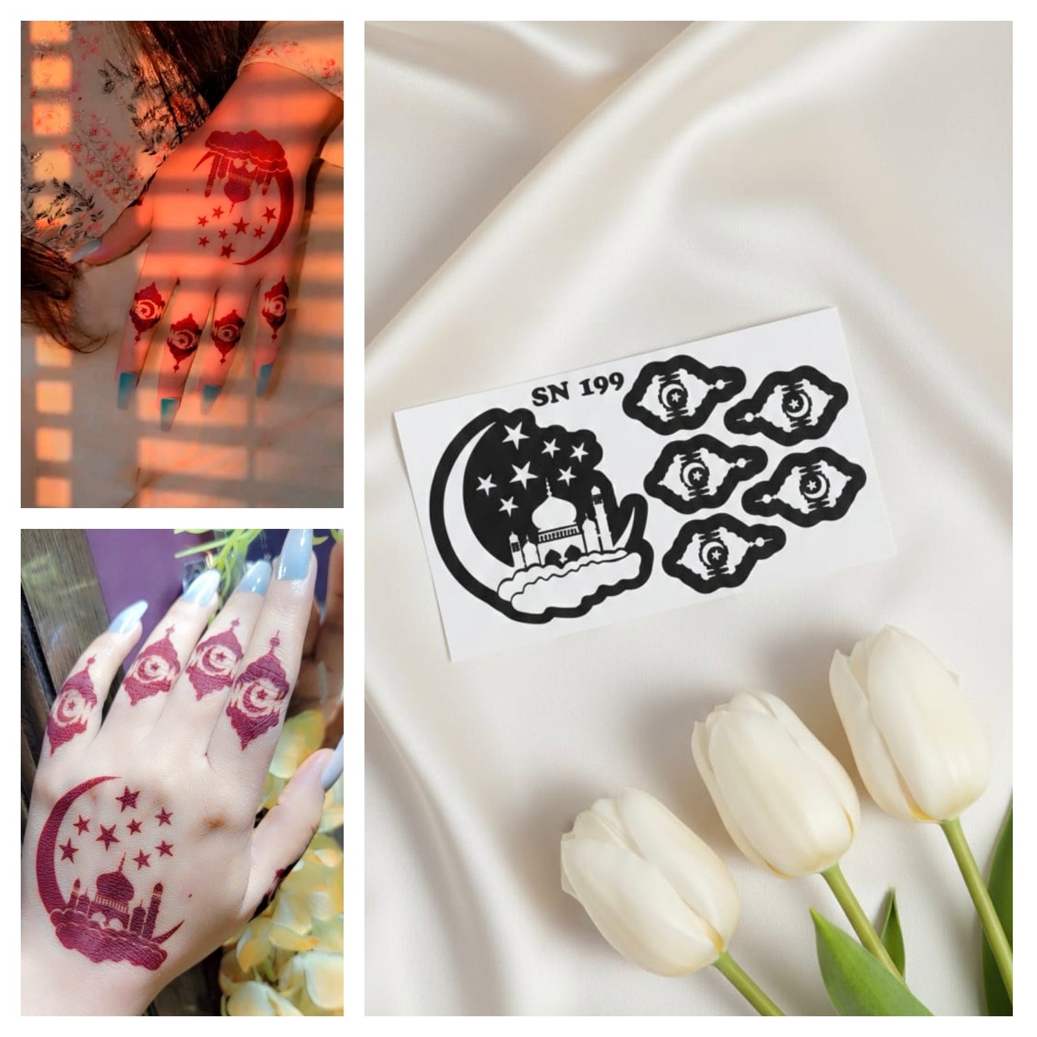 Most Viral MEHENDI STICKER 2026 / Henna stencils  SN-199