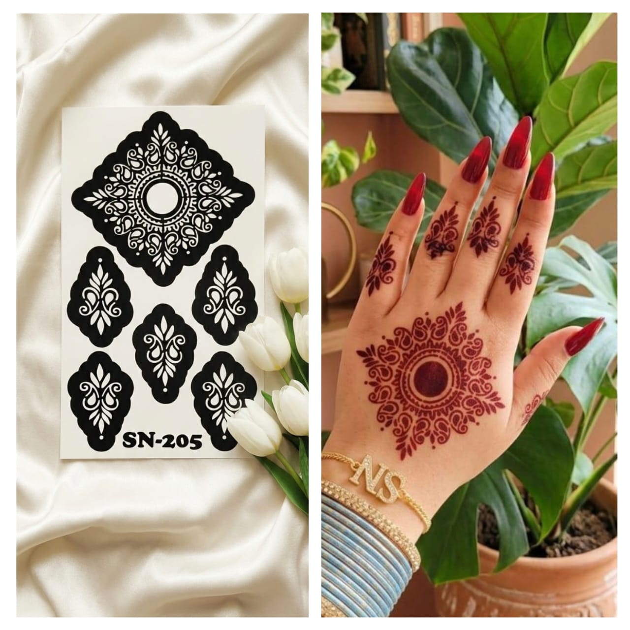 Most Viral MEHENDI STICKER 2026 / Henna stencils  SN-205