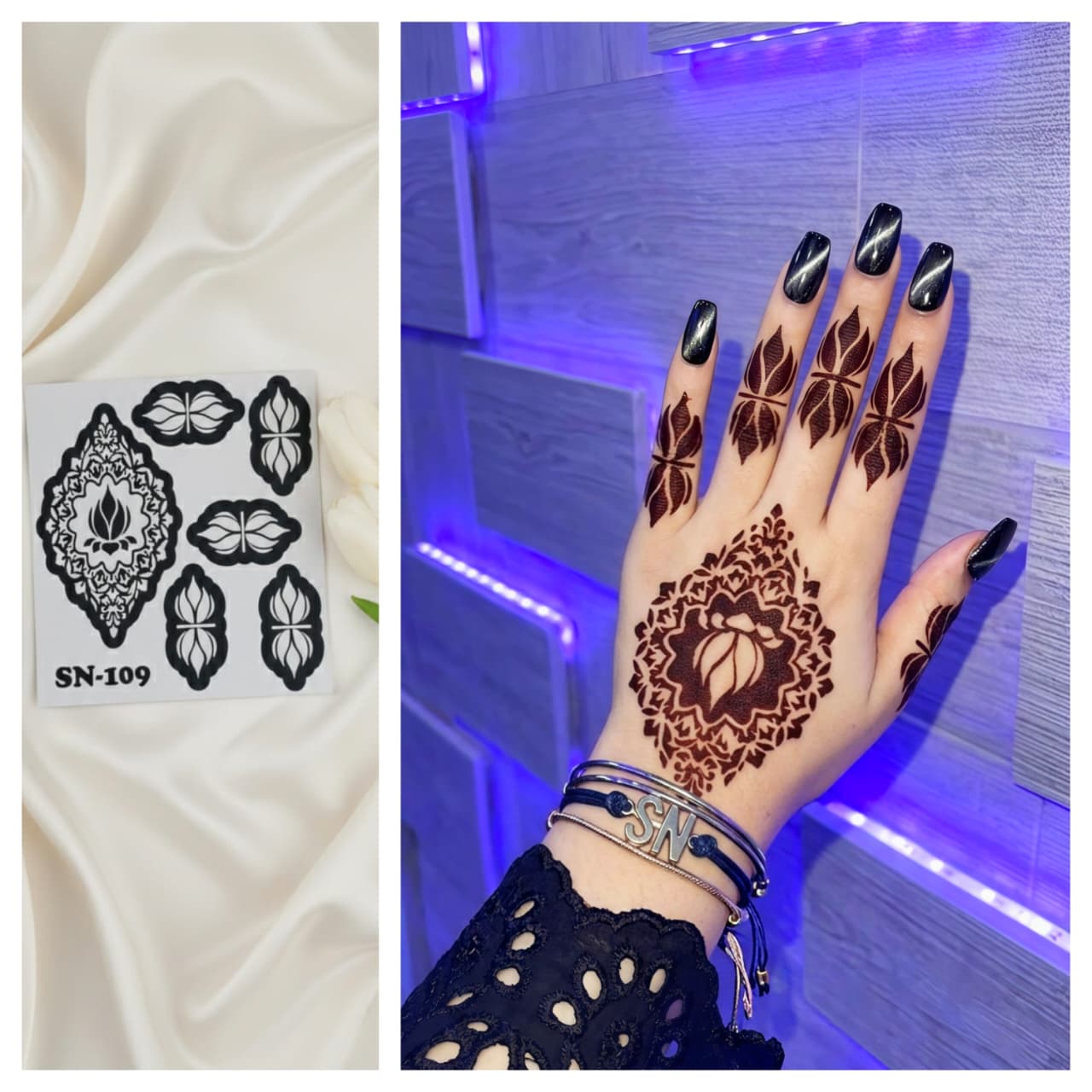 Most Viral MEHENDI STICKER 2026 / Henna stencils  SN-109