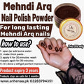 MEHNDI ARQ NAIL POLISH POWDER HALAL HENNA FOR LONG LASTING MEHNDI ARQ NAILS powder