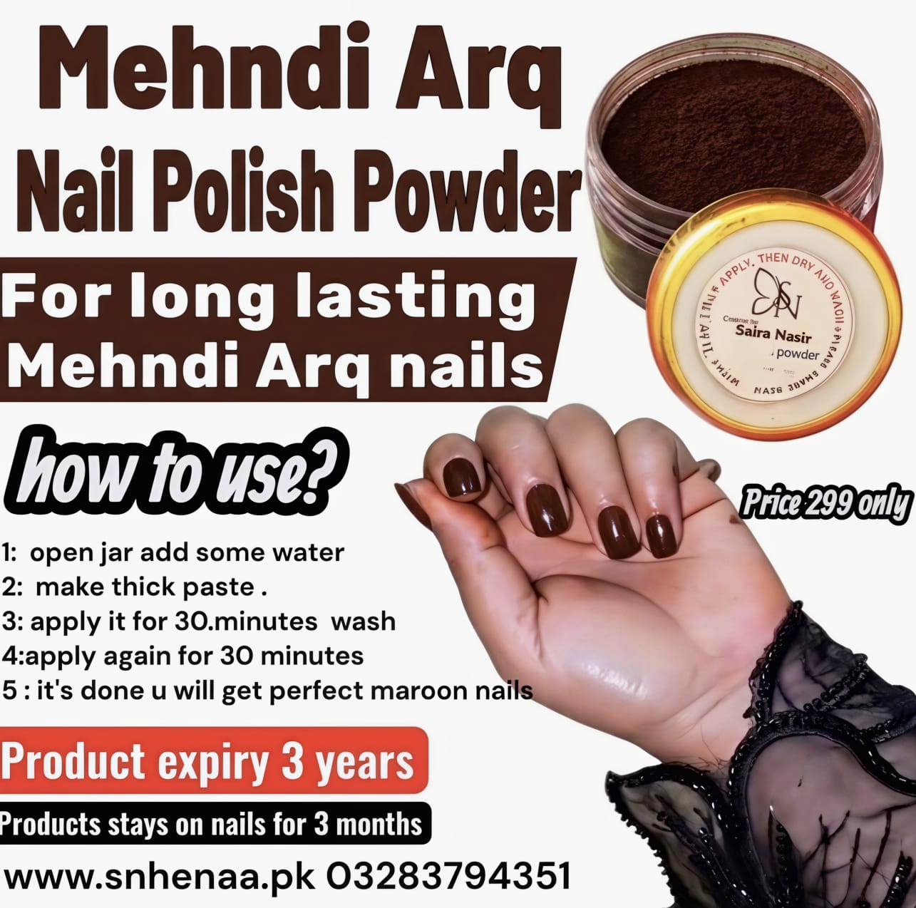 MEHNDI ARQ NAIL POLISH POWDER HALAL HENNA FOR LONG LASTING MEHNDI ARQ NAILS powder