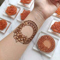 HENNA STAMPS for beginners / just press and trace method reuseable lifetime ST-04