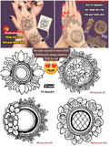 HENNA STAMPS for beginners / just press and trace method reuseable lifetime ST-17