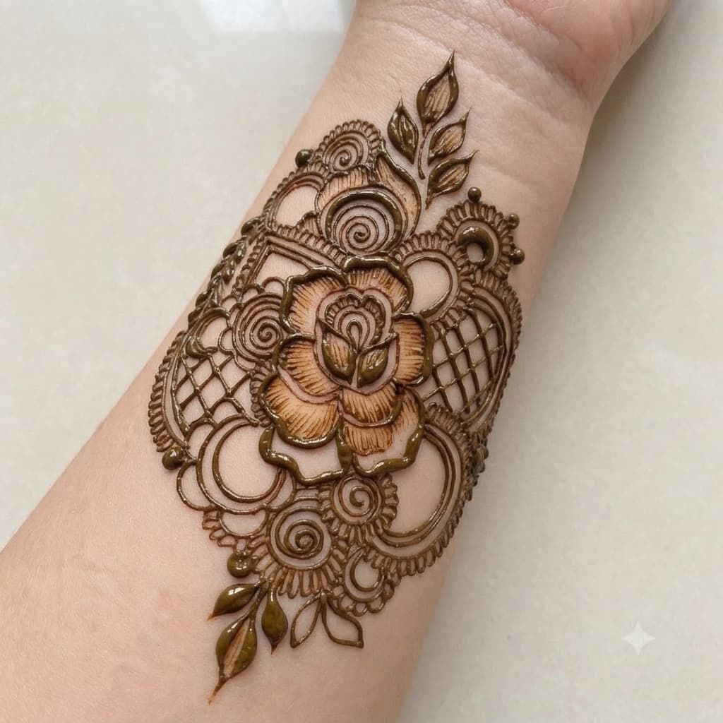 HENNA STAMPS for beginners / just press and trace method reuseable lifetime ST-06