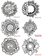 HENNA STAMPS for beginners / just press and trace method reuseable lifetime ST-04