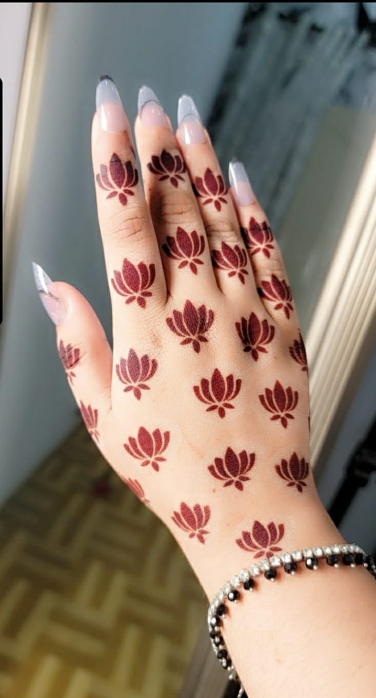 NEW MEHENDI STICKER / Henna stencils SN-193