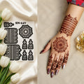 NEW MEHENDI STICKER / Henna stencils SN-247 With Double Bracelet