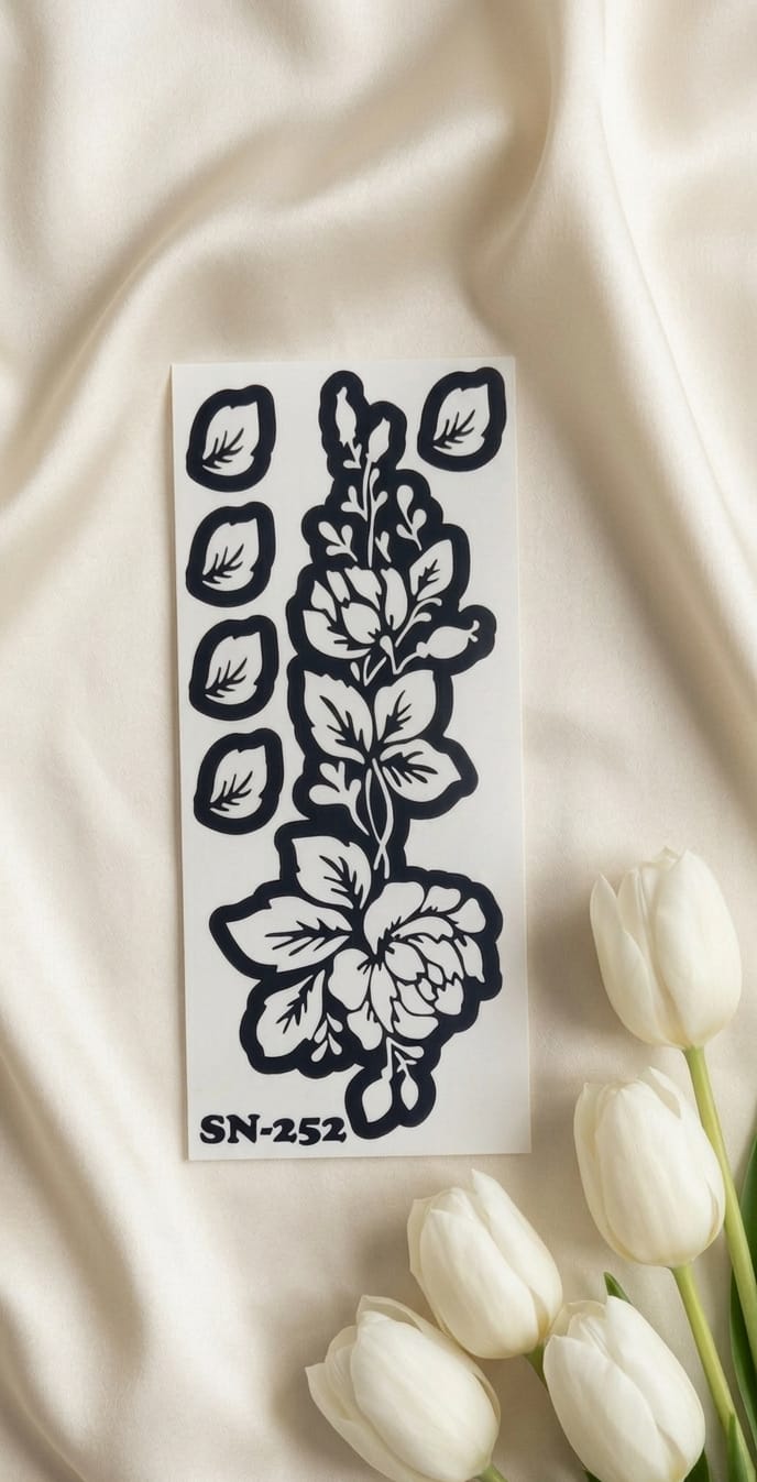 Most Viral MEHENDI STICKER / Henna stencils  SN-252