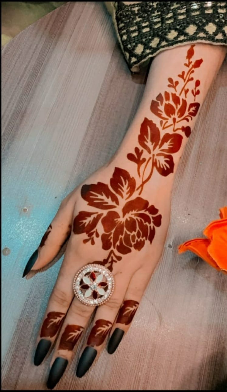 Most Viral MEHENDI STICKER / Henna stencils  SN-252