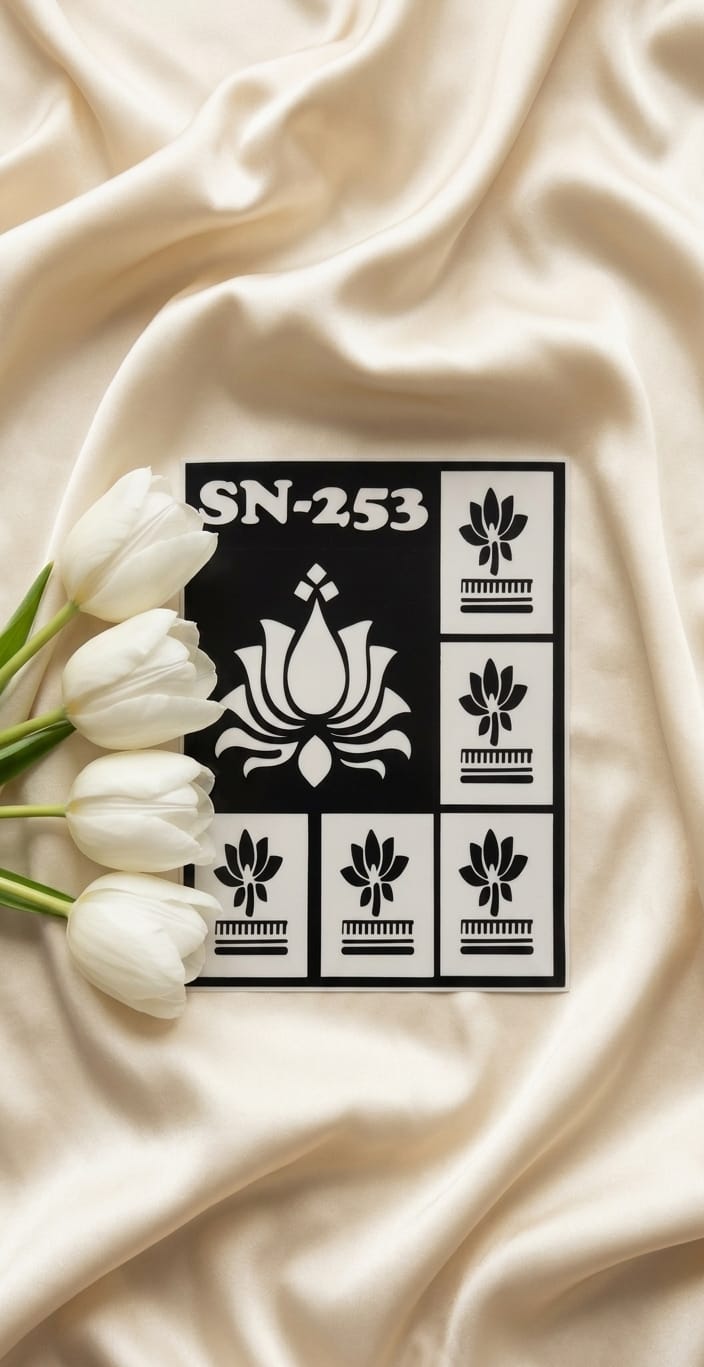 Most Viral MEHENDI STICKER / Henna stencils  SN-253