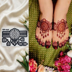 Most Viral Feet MEHENDI STICKER / Henna stencils  SN-255 Pair