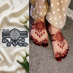 Most Viral Feet MEHENDI STICKER / Henna stencils  SN-255 Pair