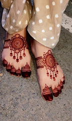 Most Viral Feet MEHENDI STICKER / Henna stencils  SN-255 Pair