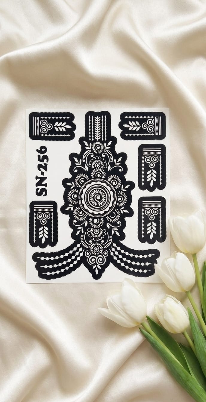 Most Viral MEHENDI STICKER / Henna stencils  SN-256