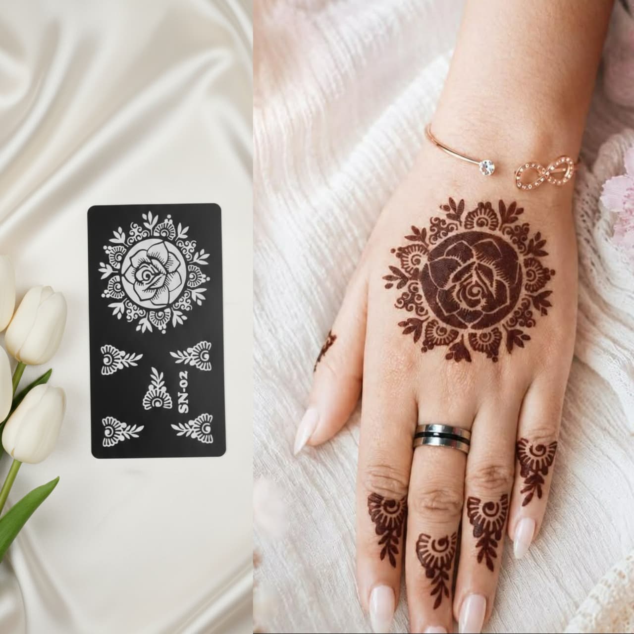 Most Viral MEHENDI STICKER / Henna stencils  SN-02
