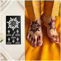 Trending Feet Mehndi Stencil Stickers / Henna stencils  SN-04 Pair