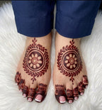 Most Trending feet Mehndi Stencil Stickers / Henna stencils  SN-53 Pair