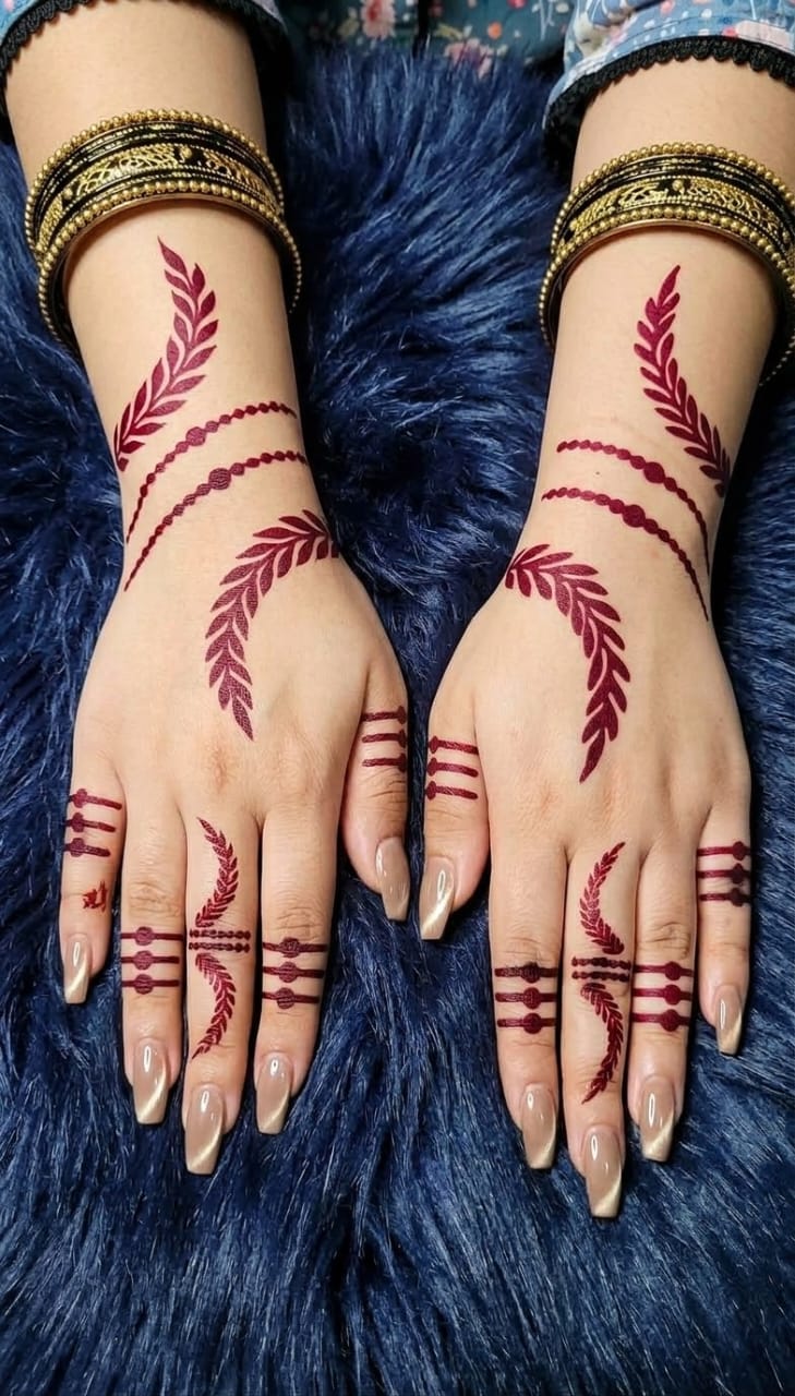 Most Viral Arabic Style MEHENDI STICKER / Henna stencils  SN-242