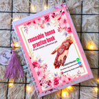 Reusable Mehndi Practice Book - mehendi Seekhne Ke Liye Best Book - Beginners Ke Liye Mehndi Design Book With Free cone