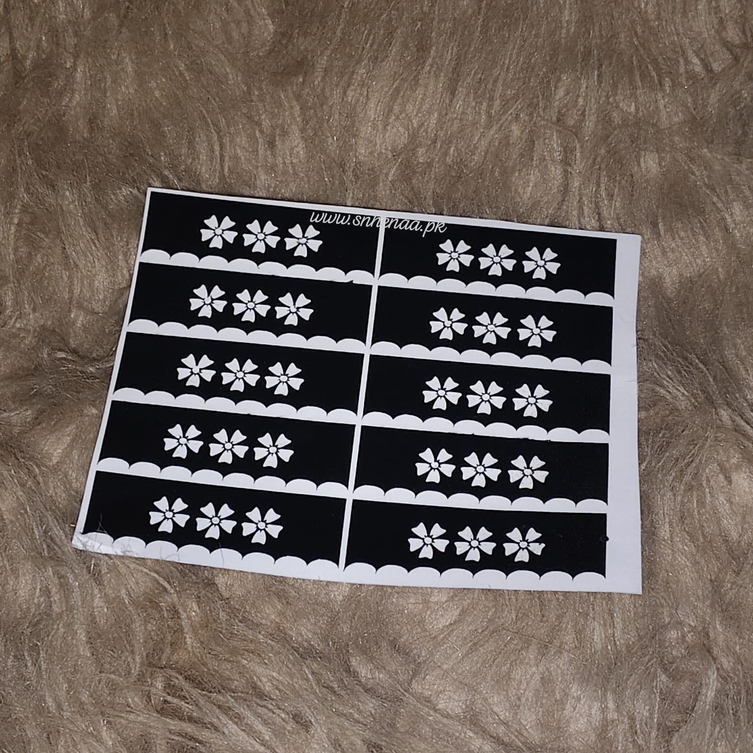 Reuseable Henna Stencils (For Finger Dipping) SN-214