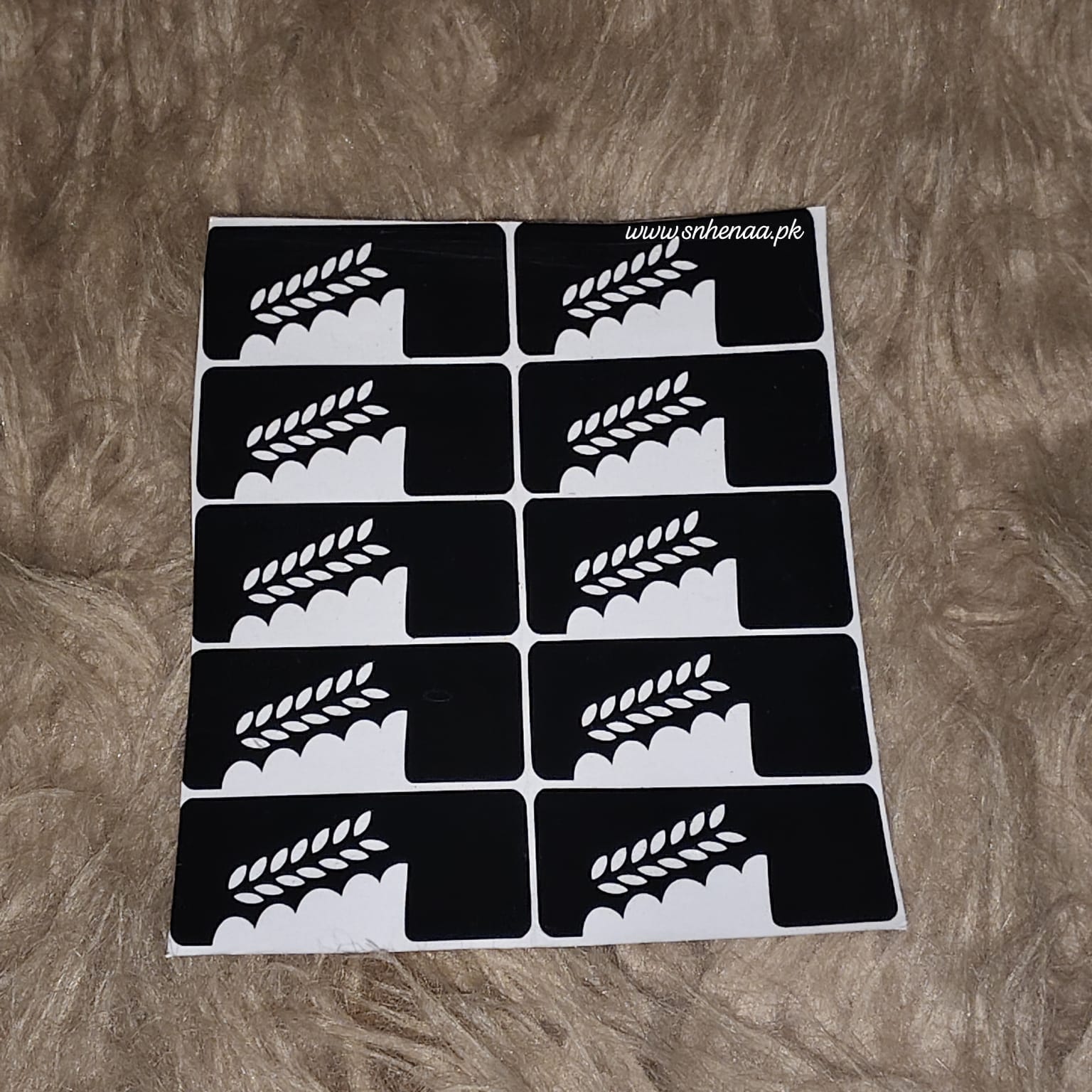 Reuseable Henna Stencils (For Finger Dipping) SN-156