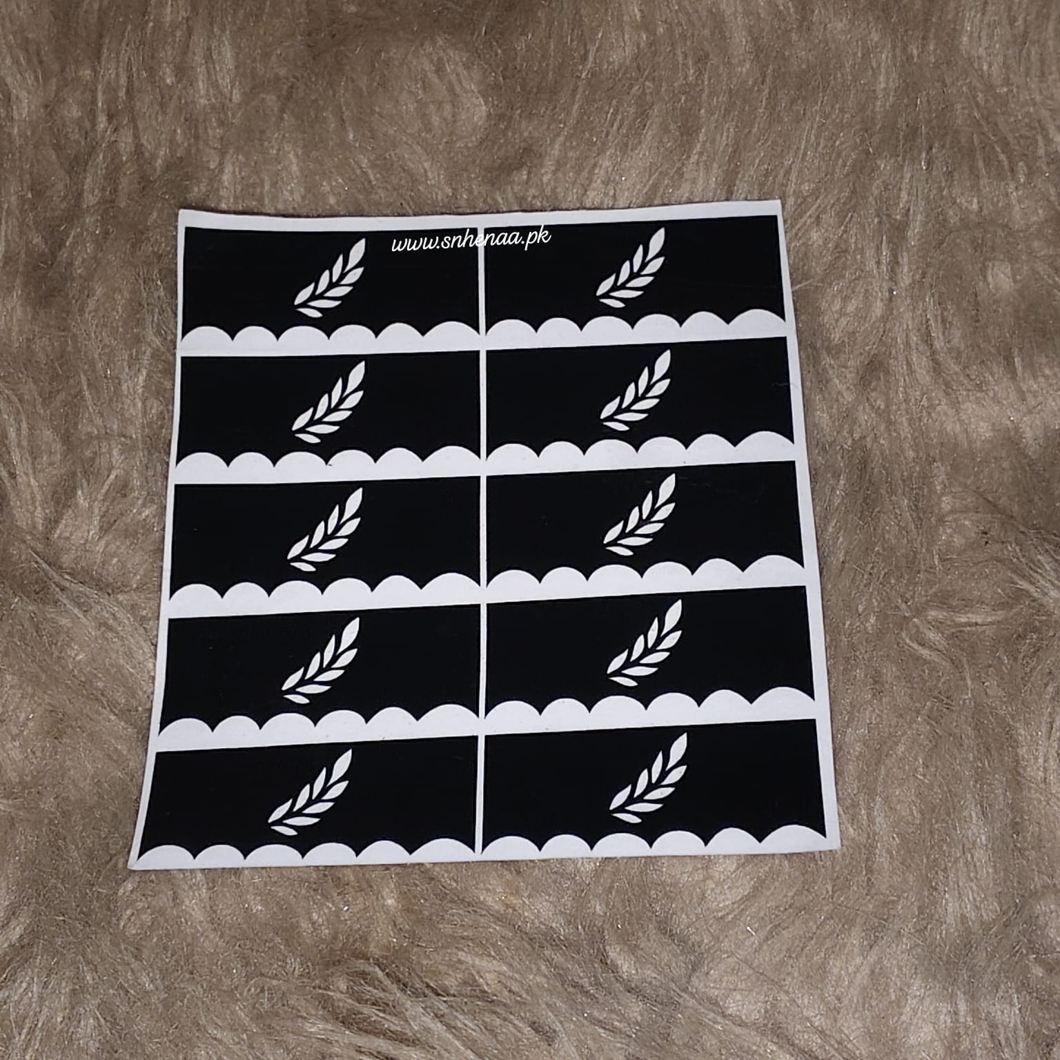 Reuseable Henna Stencils (For Finger Dipping) sn-226