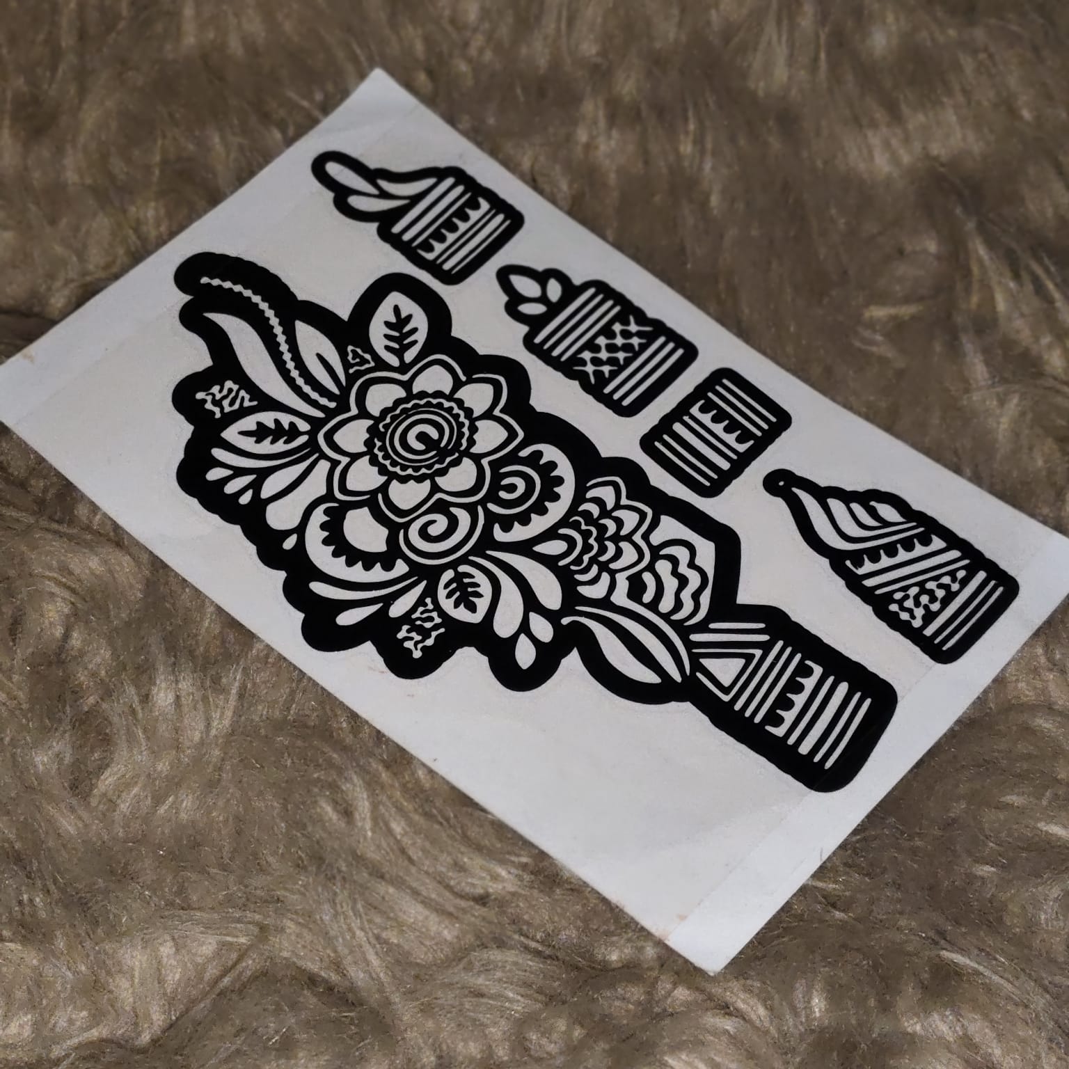 Reuseable Henna Stencils (For Finger Dipping) SN-159