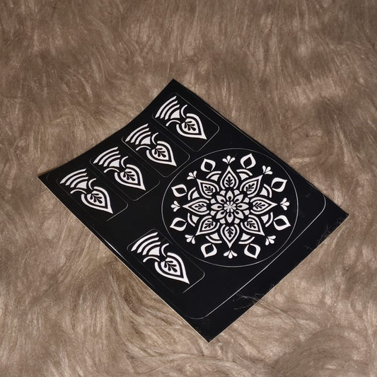 Reuseable Henna Stencils (For Finger Dipping)