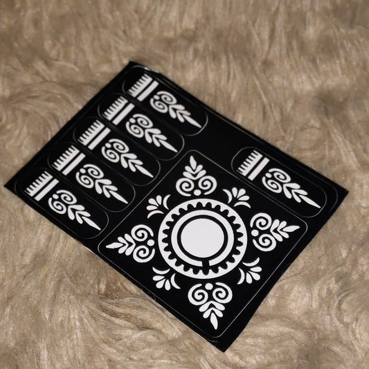 Reuseable Henna Stencils (For Finger Dipping)
