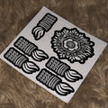 Reuseable Henna Stencils (For Finger Dipping) SN-92