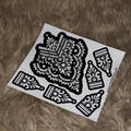Reuseable Henna Stencils (For Finger Dipping) SN-117