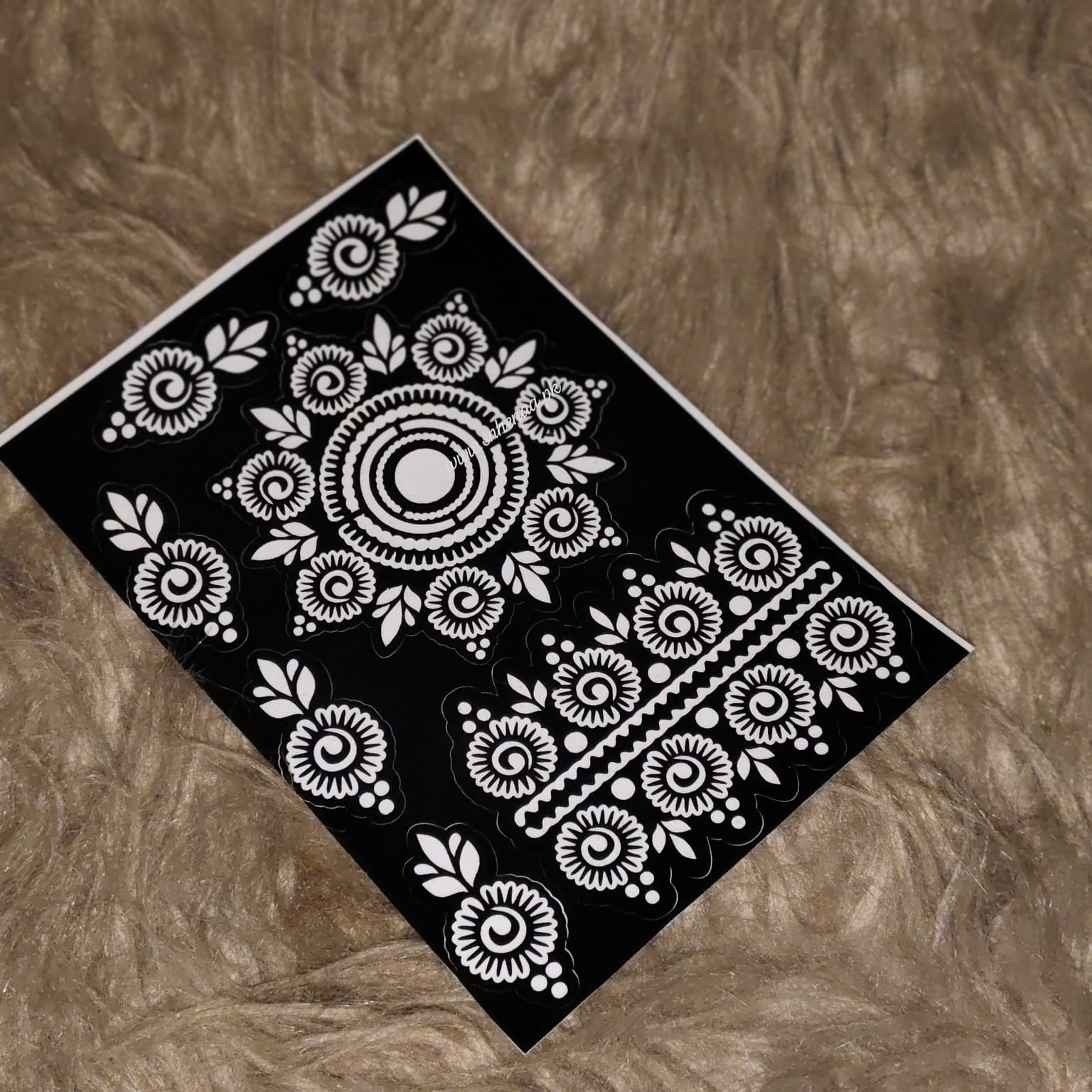 Reuseable Henna Stencils SN-155
