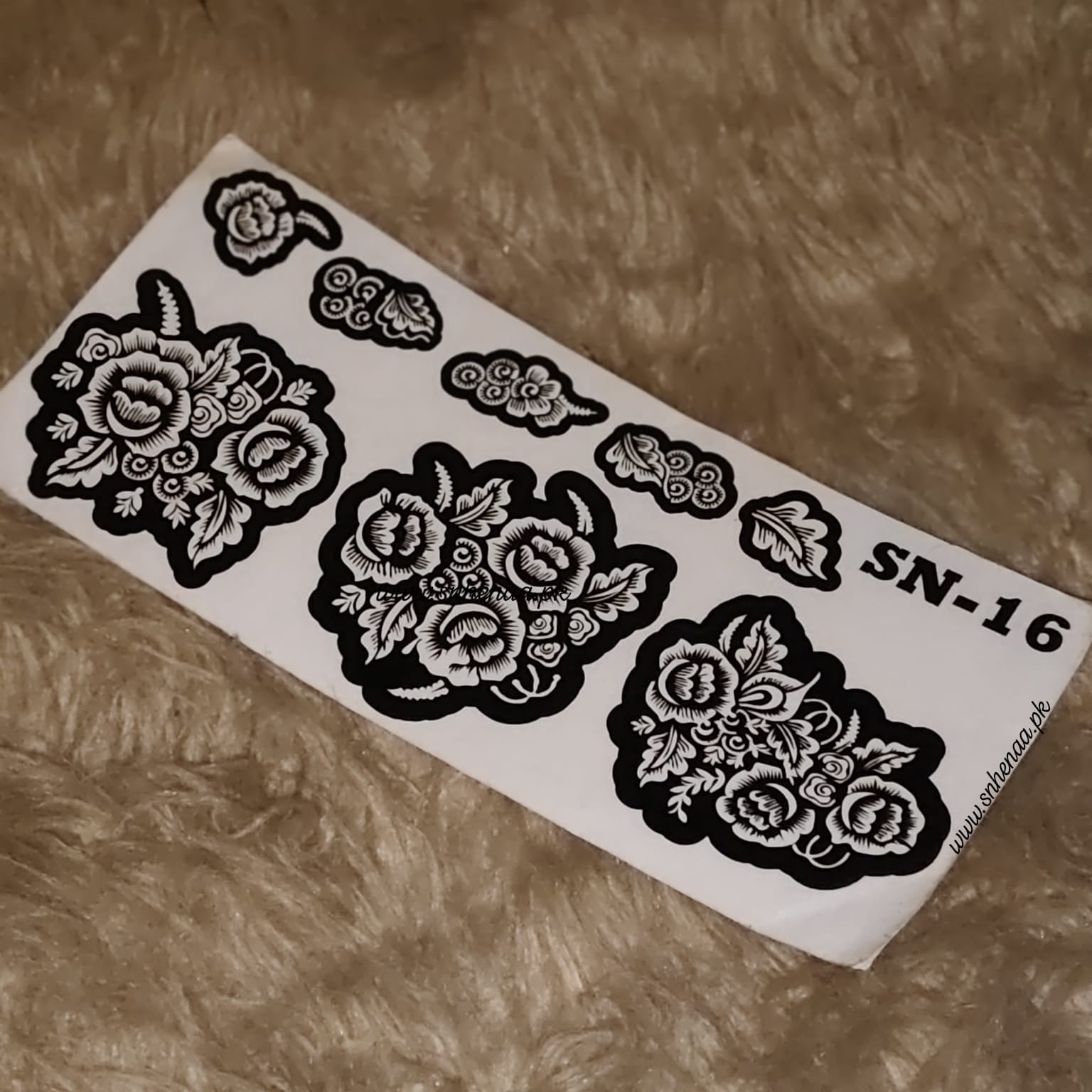 Reuseable Henna Stencils SN-16