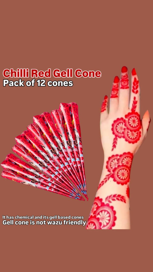 Chilli Red Cone By SN (Pack Of 12)